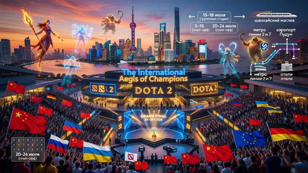 Когда пройдёт Инт в Шанхае: даты The International по Dota 2