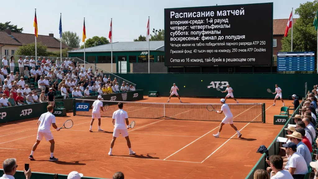 Мужские пары на турнире ATP Штутгарт: расписание матчей, результаты и место в теннисном календаре Германии