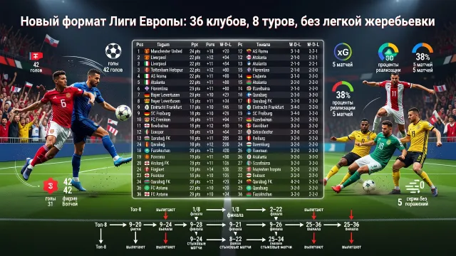Все о Лиге Европы 2024: расписание игр, участники, турнирная таблица и результаты матчей